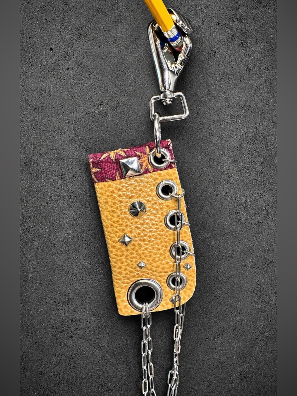 Cowhide Leather with Stainless Steel Accents